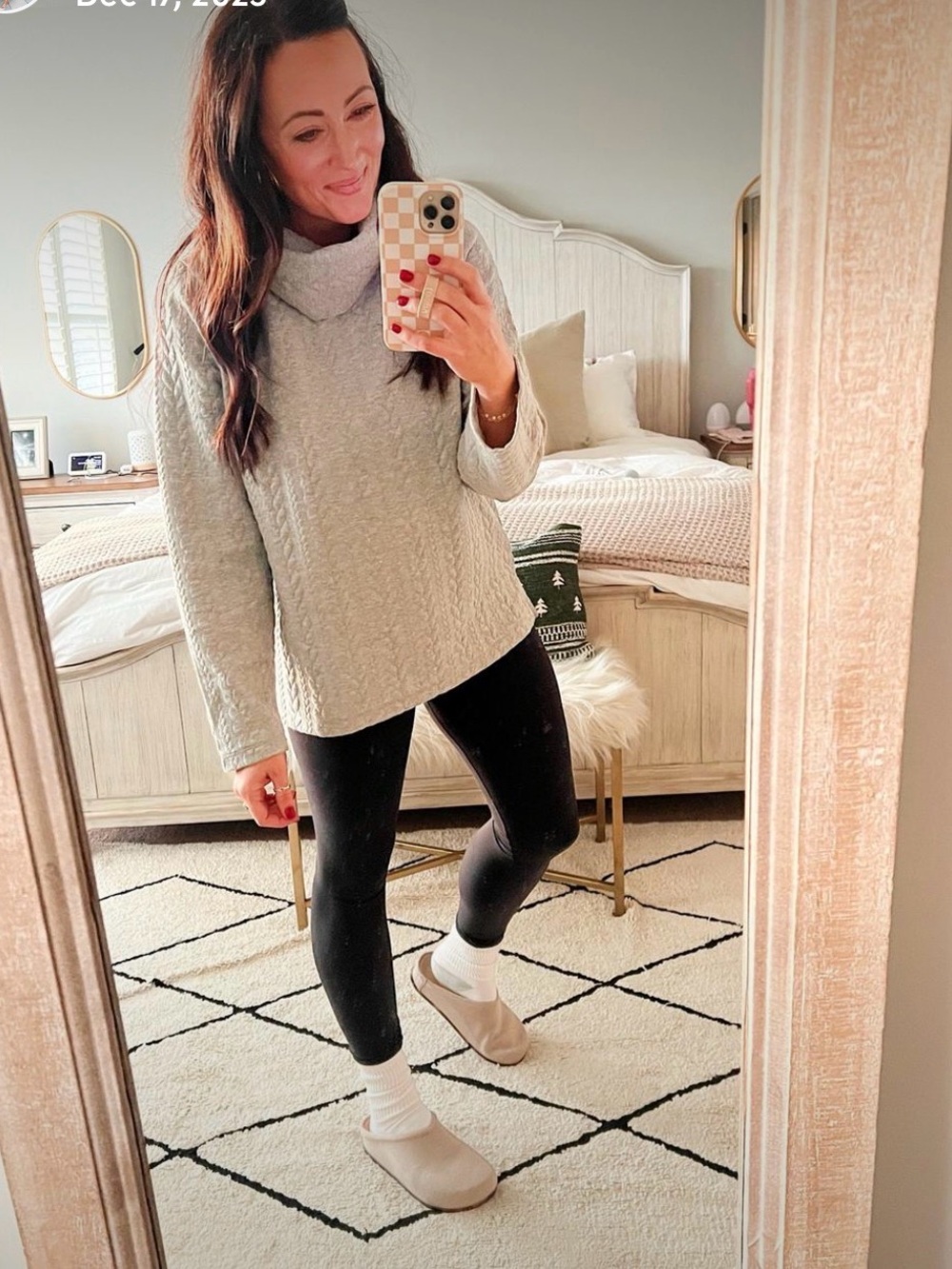 J Crew Gray Cable-Knit Cowl Neck Sweater